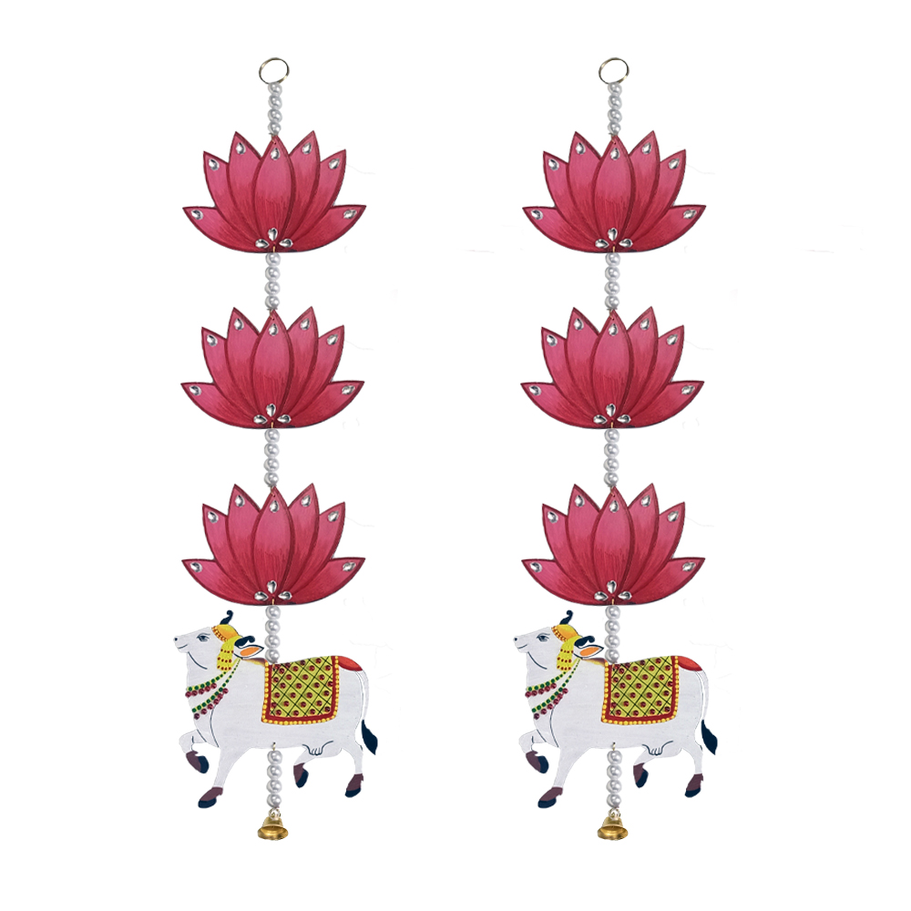 Diwali special decor Pichwai Painting Traditional cow and lotus Toran DIY Kit by Penkraft